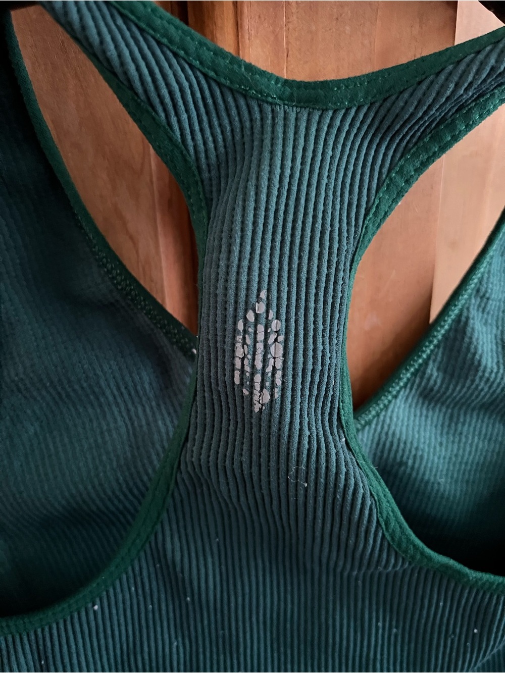 Free People Deep Green Ribbed Racerback Tank - Picture 3 of 4